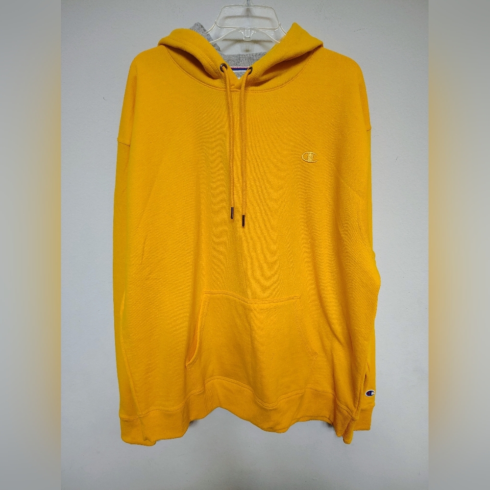 Champion Yellow Hoodie for Men Size XL NWNT
